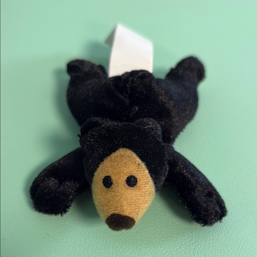 2001 Animal Alley Black Plush Bear, Kids Stuffed Animal Plush, Miniature Plush